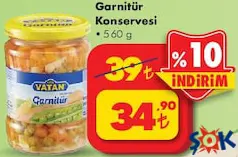 BİZİM VATAN GARNİTÜR KONSERVESİ 560 G BİZİM VATAN GARNİTÜR KONSERVESİ 560 G